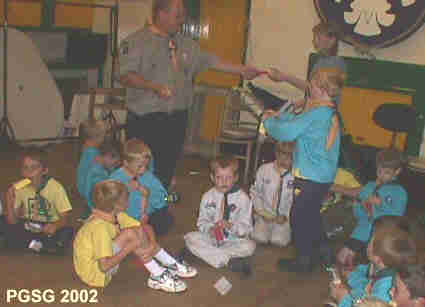 Scouts Run Beaver Tent Pitching Meeting 2002